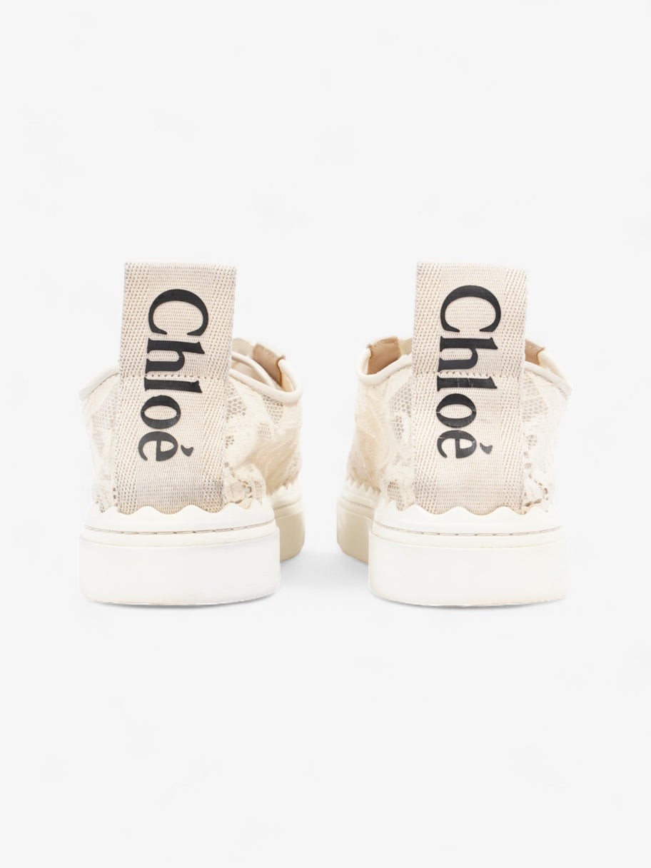 Chloe Lauren Sneakers Cream / Black Lace EU 38 UK 5 Image 6