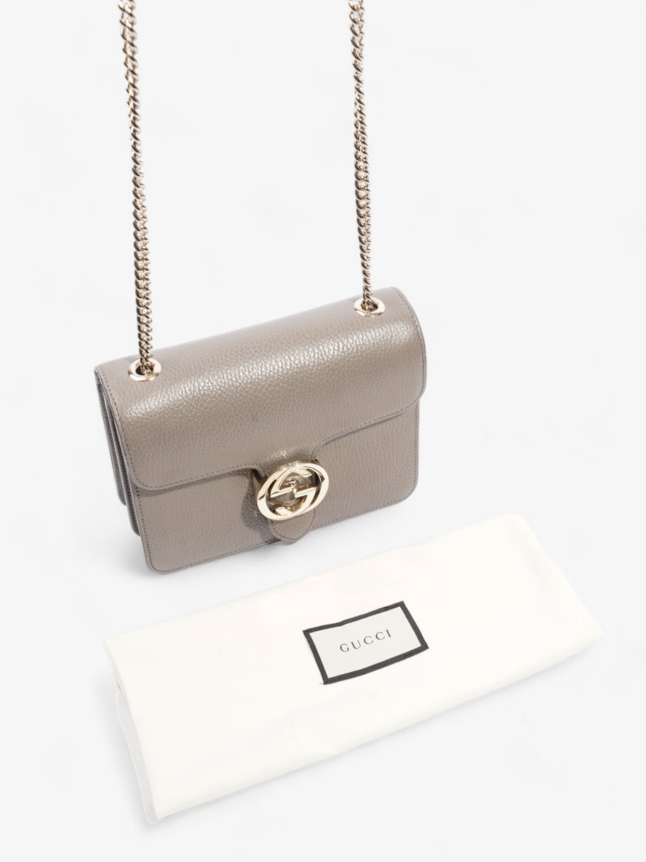 Gucci Interlocking Bag Grey Leather Small Image 9