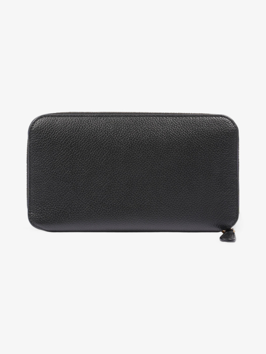 Balenciaga Rectangle Logo-Print Wallet Black Leather Image 3