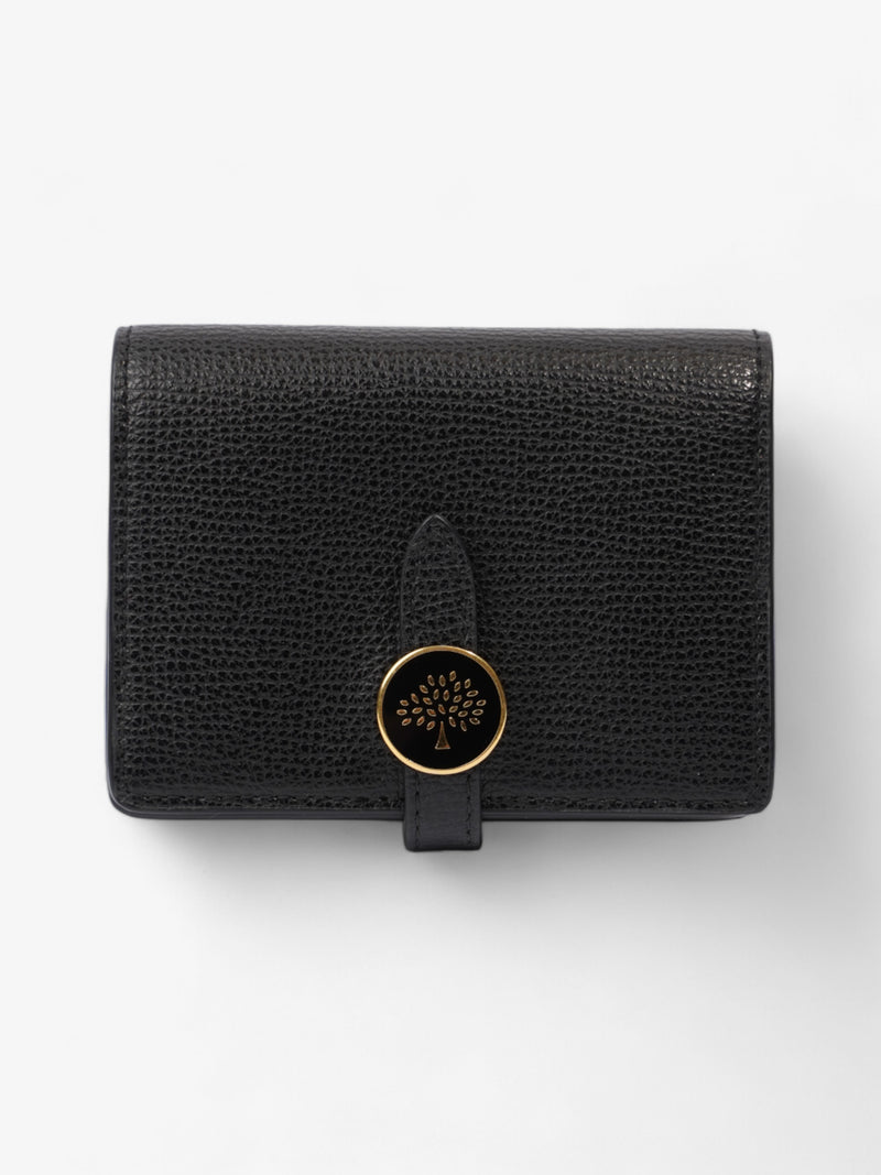  Mulberry Fold Over Wallet Black / Gold Leather