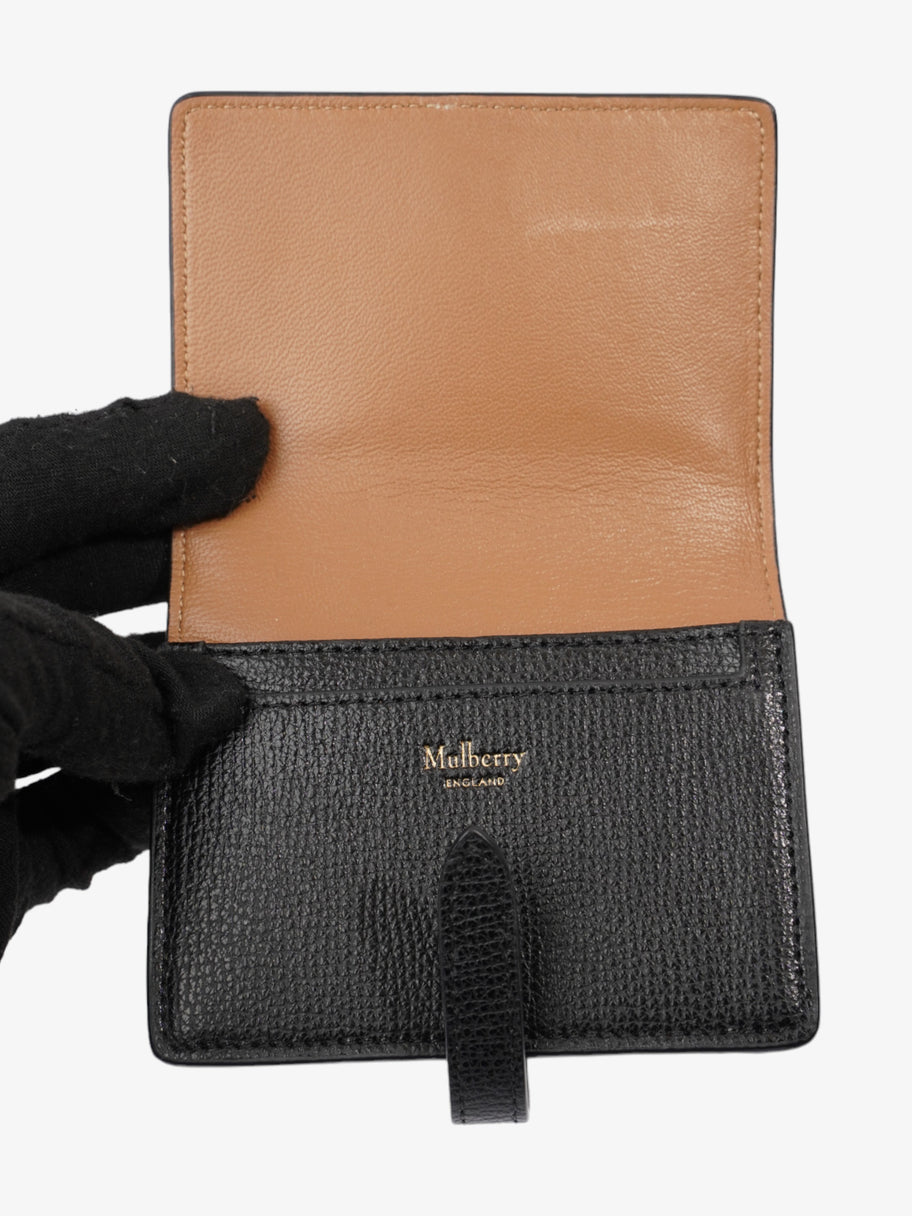 Mulberry Fold Over Wallet Black / Gold Leather Image 6