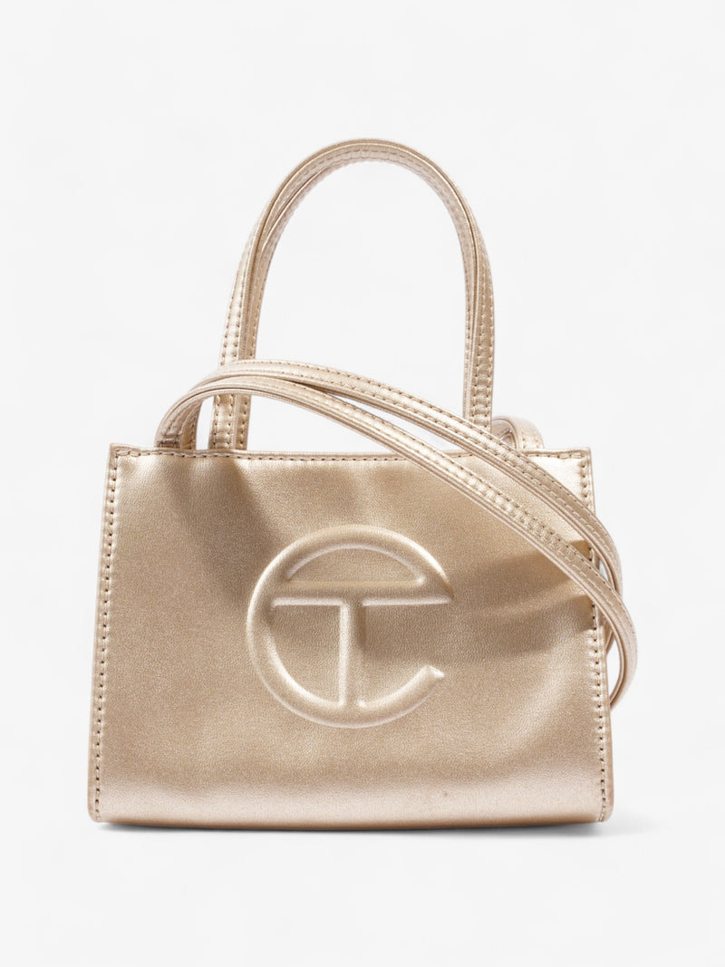  Telfar Shopping Bag Gold Polyurethane Small