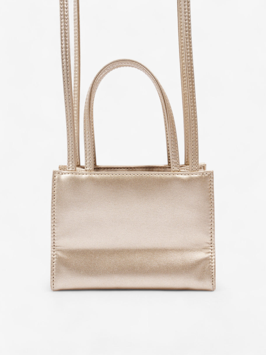 Telfar Shopping Bag Gold Polyurethane Small Image 4