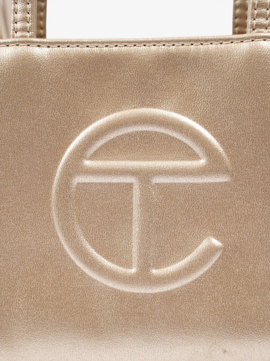 Telfar Shopping Bag Gold Polyurethane Small Image 7