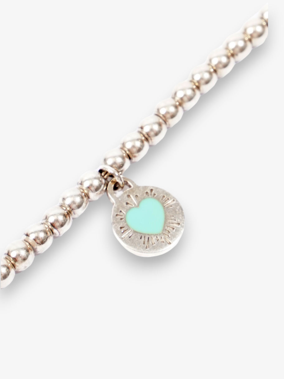 Tiffany and Co Return To Tiffany Heart Charm Bracelet Silver / Tiffany Blue Heart Silver Sterling Image 3