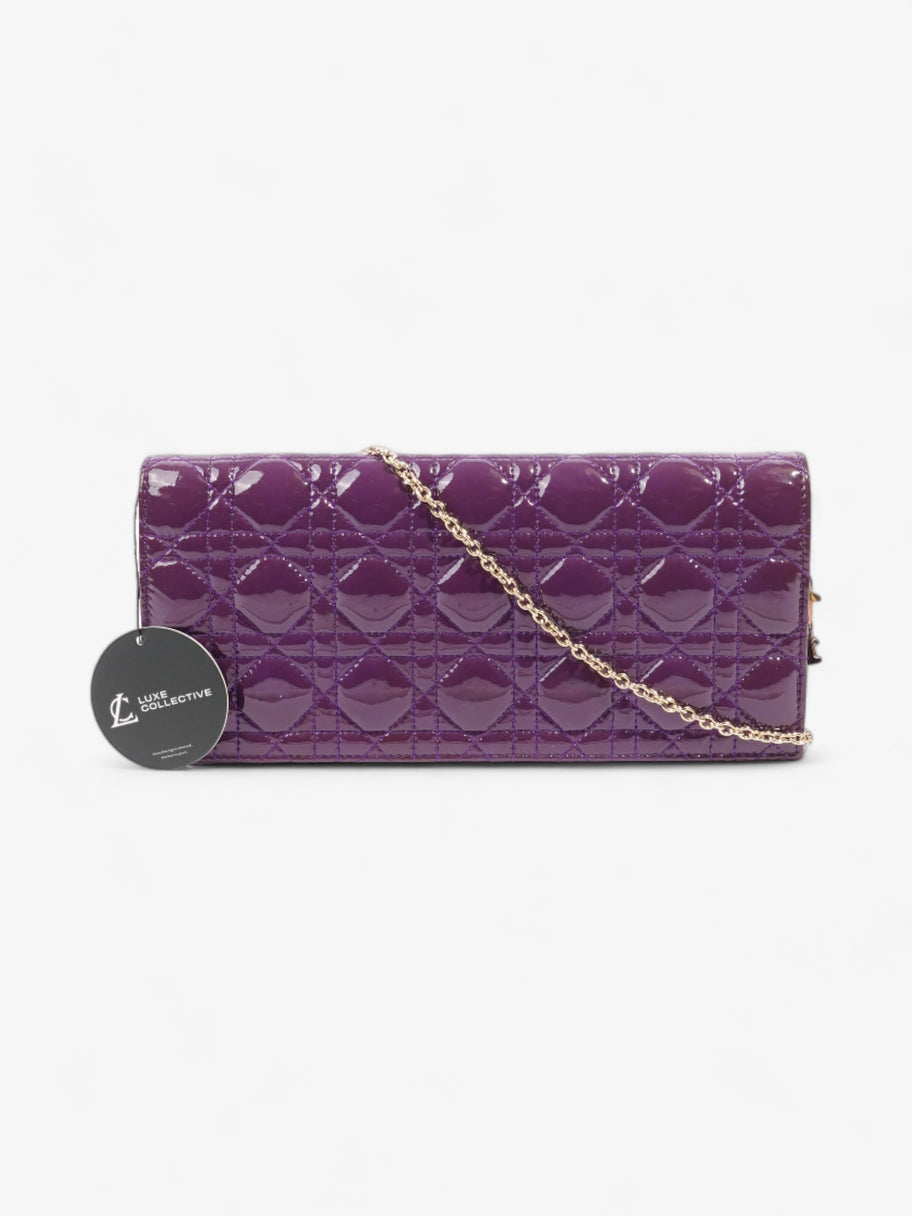 Christian Dior Long Flap Purple Patent Leather Image 8