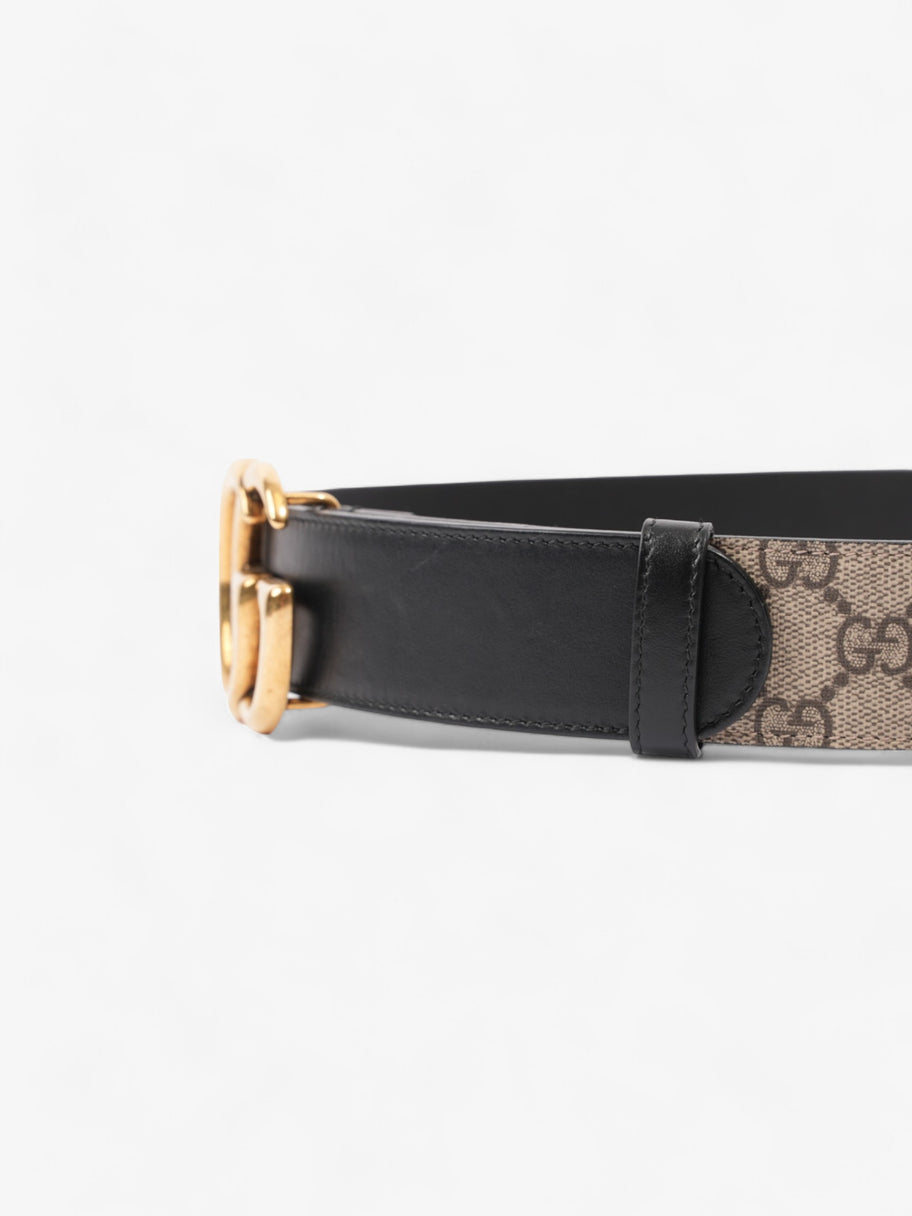 Gucci Double G Belt Beige And Ebony GG Supreme Coated Canvas 80cm 32