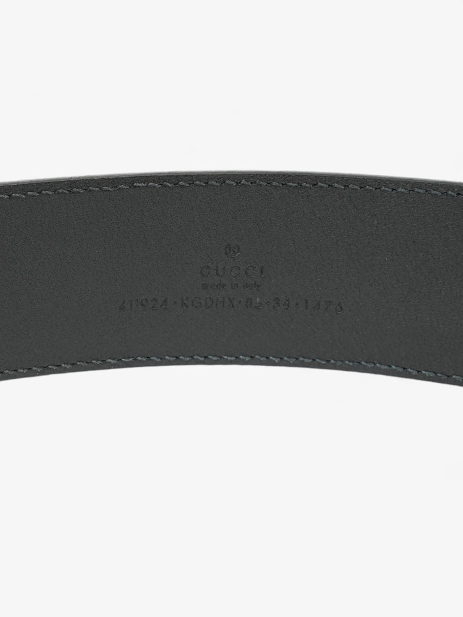 Gucci Interlocking G Belt Black GG Supreme Coated Canvas 85cm 34