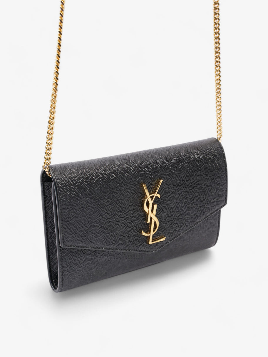 Saint Laurent Envelope Black Grained Leather Image 8