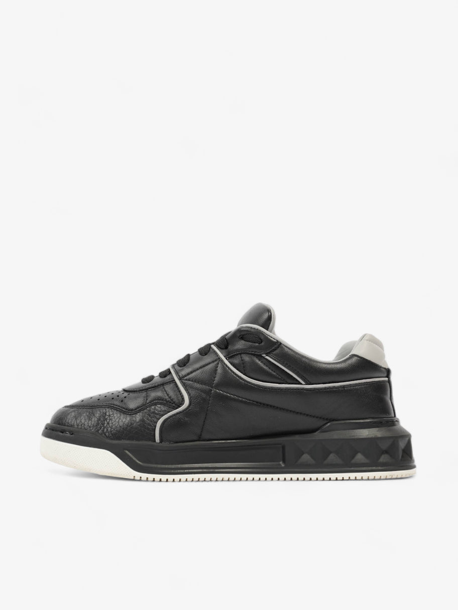 Valentino One Stud Sneakers Black / Grey Leather EU 40 UK 6 Image 3