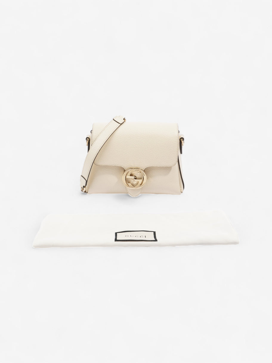 Gucci Interlocking G Dollar Bag White Leather Image 9