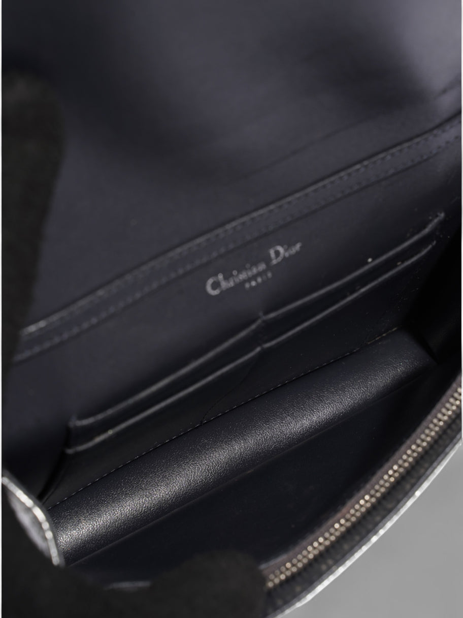 Christian Dior Diorama Wallet On Chain Silver Patent Leather Image 8