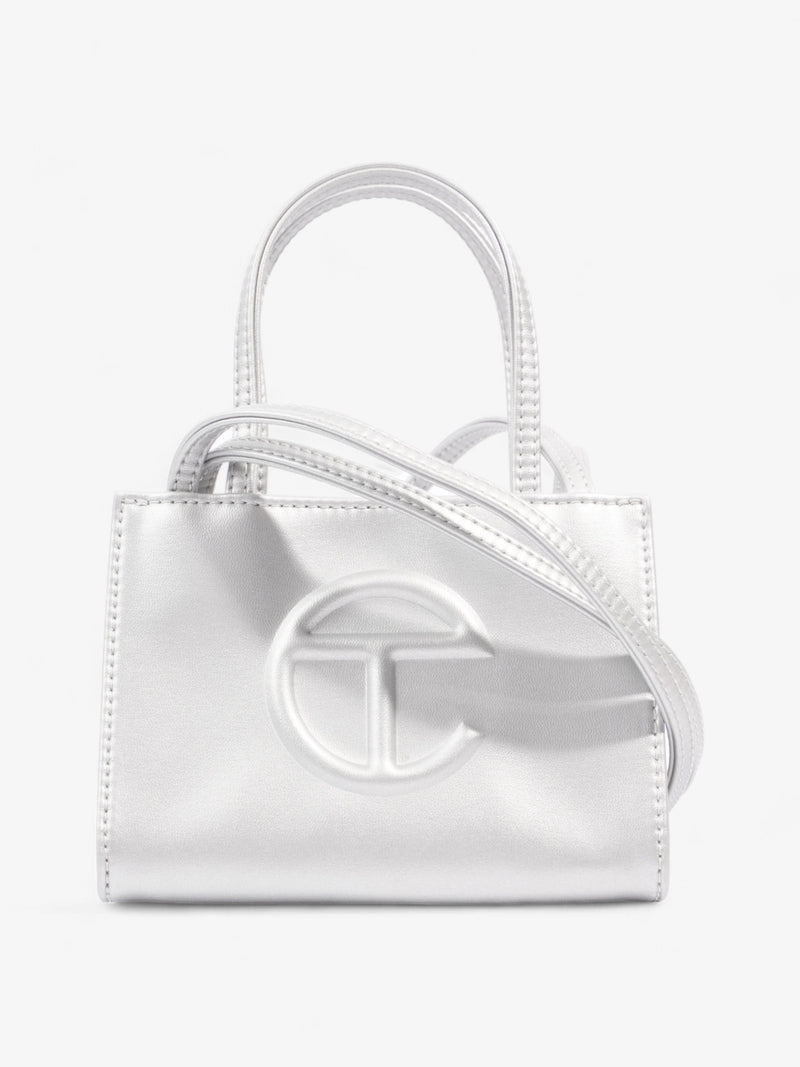  Telfar Shopping Bag Silver Polyurethane Small