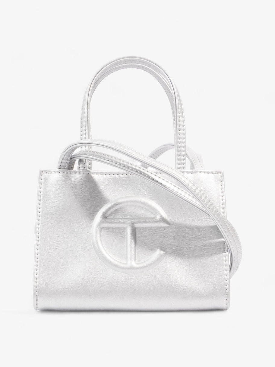 Telfar Shopping Bag Silver Polyurethane Small Image 1