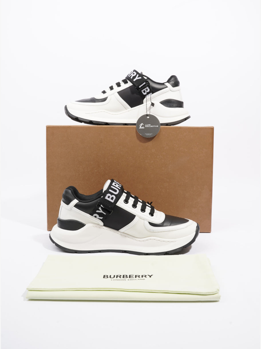 Burberry Ronnie Trainer Black / White Leather EU 38 UK 5 Image 10