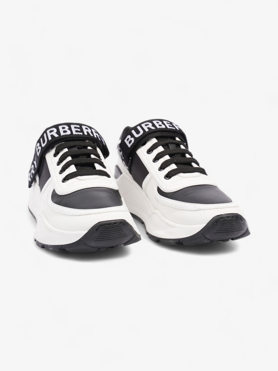 Burberry Ronnie Trainer Black / White Leather EU 38 UK 5 Image 2