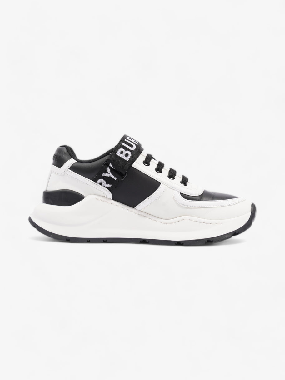 Burberry Ronnie Trainer Black / White Leather EU 38 UK 5 Image 4