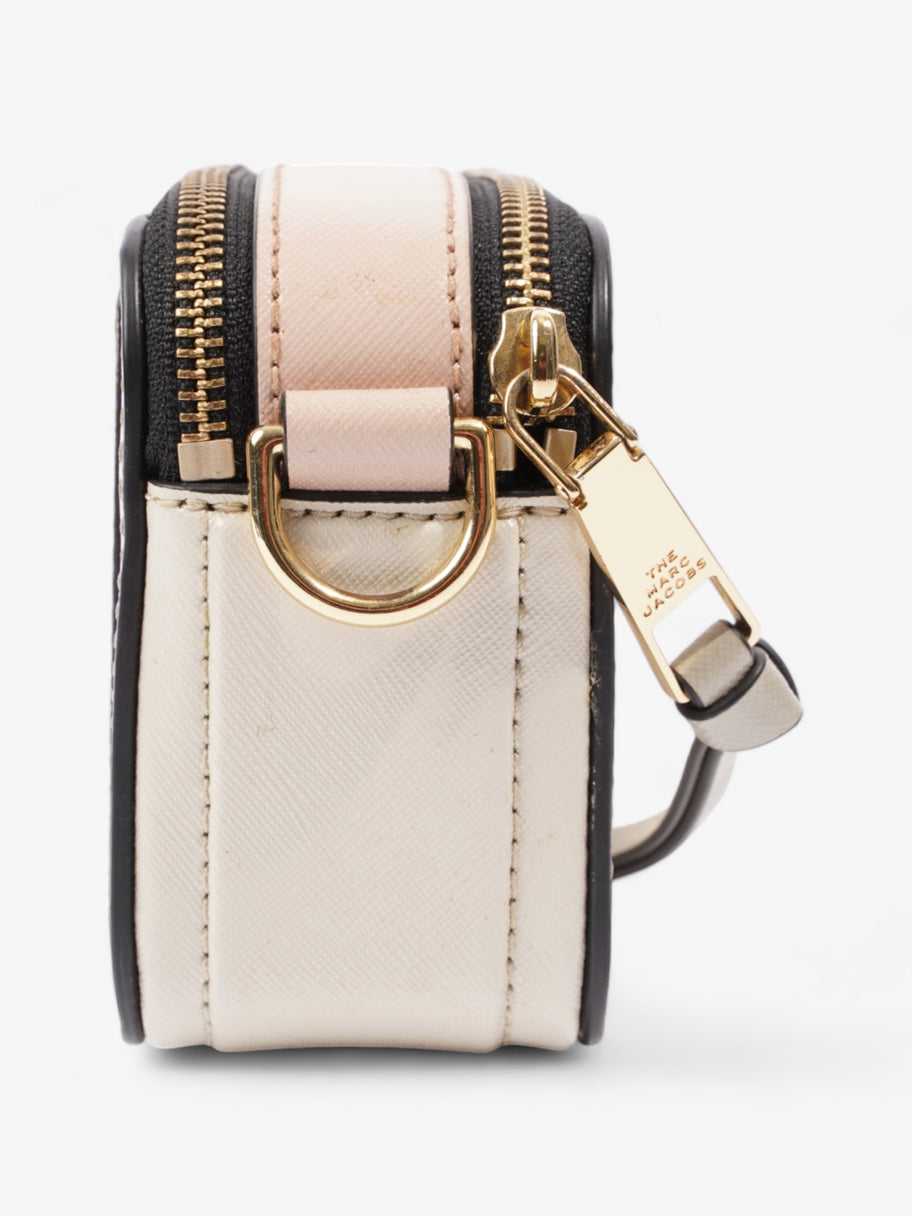 The Snapshot Cream / Blush Pink / Grey Saffiano Leather Image 5