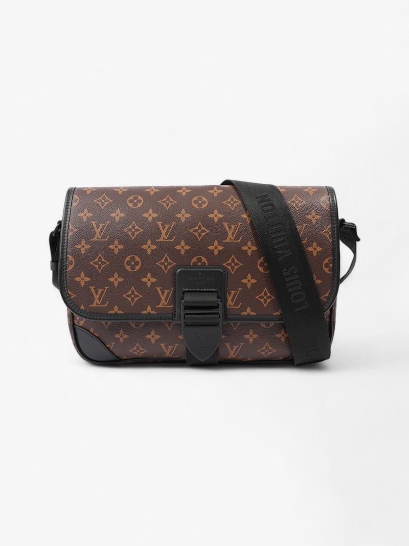  Louis Vuitton Macassar Archy Messenger Monogram / Black Coated Canvas MM