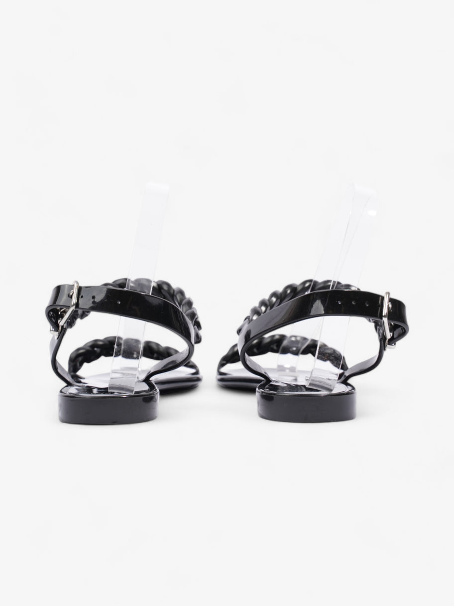 Givenchy Jelly Chain Flat Sandals Black PVC EU 39 UK 6 Image 6