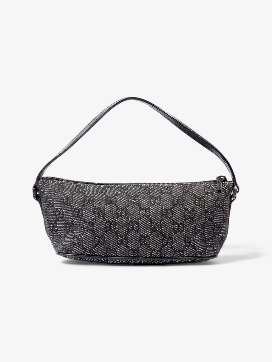 Gucci Pochette Boat Baguette Black Canvas Image 4