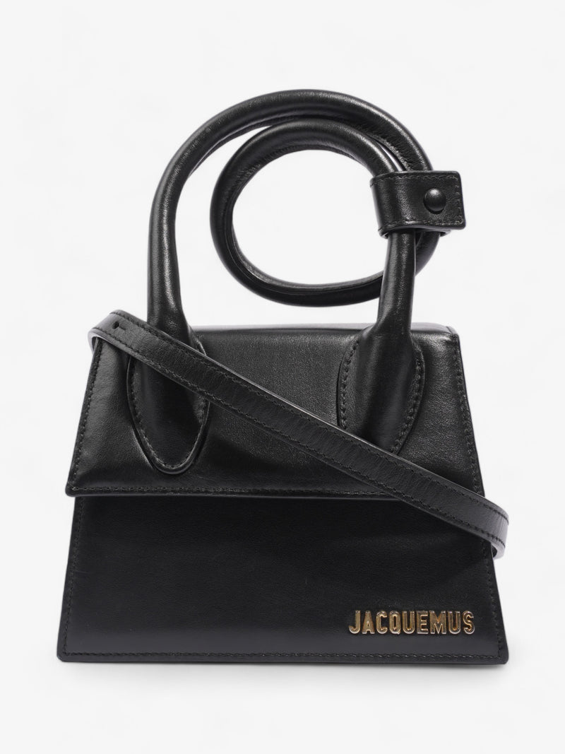  Jacquemus Le Chiquito Noeud Black Leather