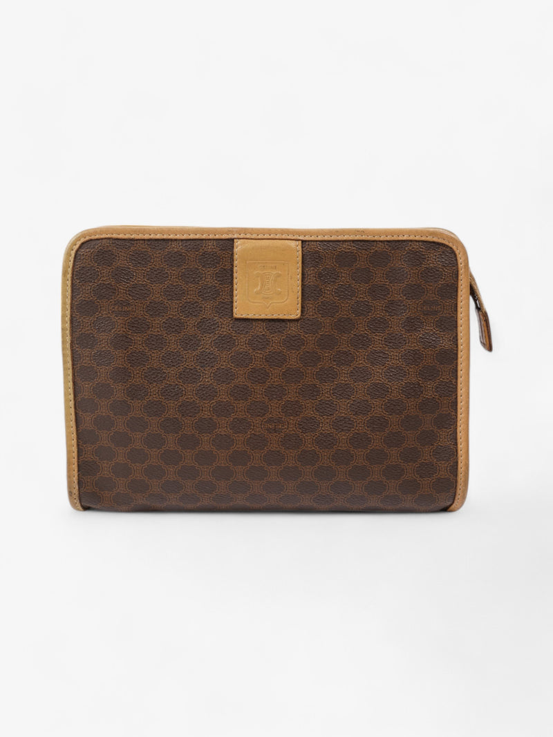  Celine Pouch Brown Coated Canvas