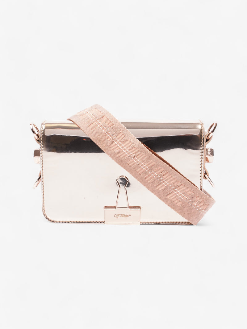  Off White Binder Clip Bag Rose Gold Polyester