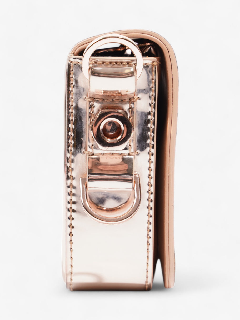 Off White Binder Clip Bag Rose Gold Polyester Image 5