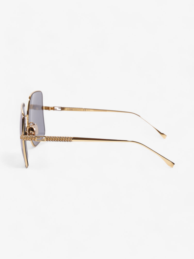  Fendi FF Sunglasses Gold Acetate 145mm