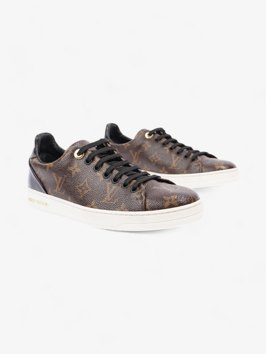 Louis Vuitton Frontrow Sneakers Brown Monogram Black Coated Canvas E Luxe Collective