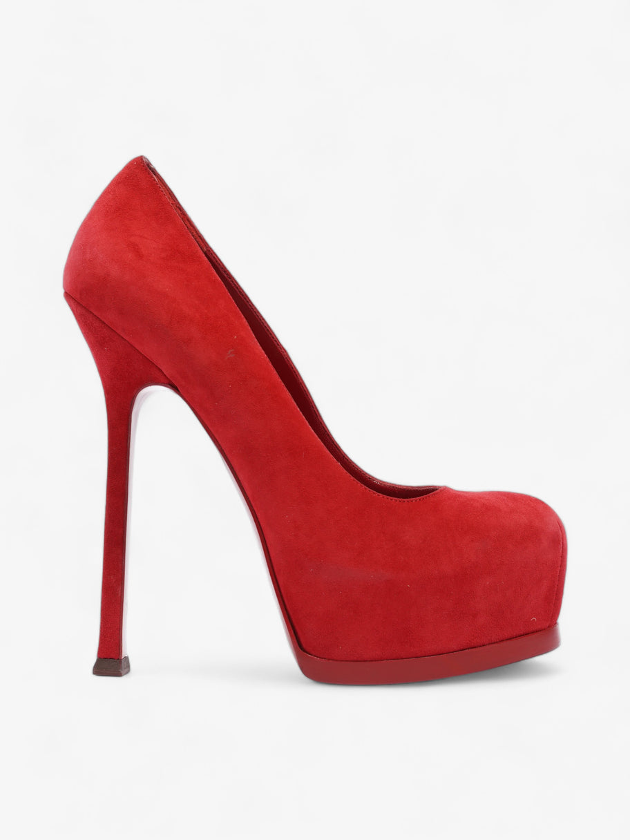 Saint Laurent Tribute 120 Red Suede EU 37.5 UK 4.5 Image 1