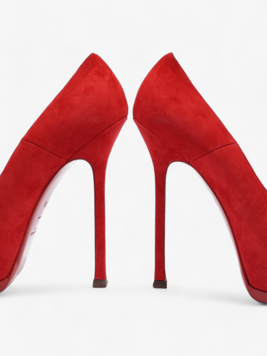 Saint Laurent Tribute 120 Red Suede EU 37.5 UK 4.5 Image 9