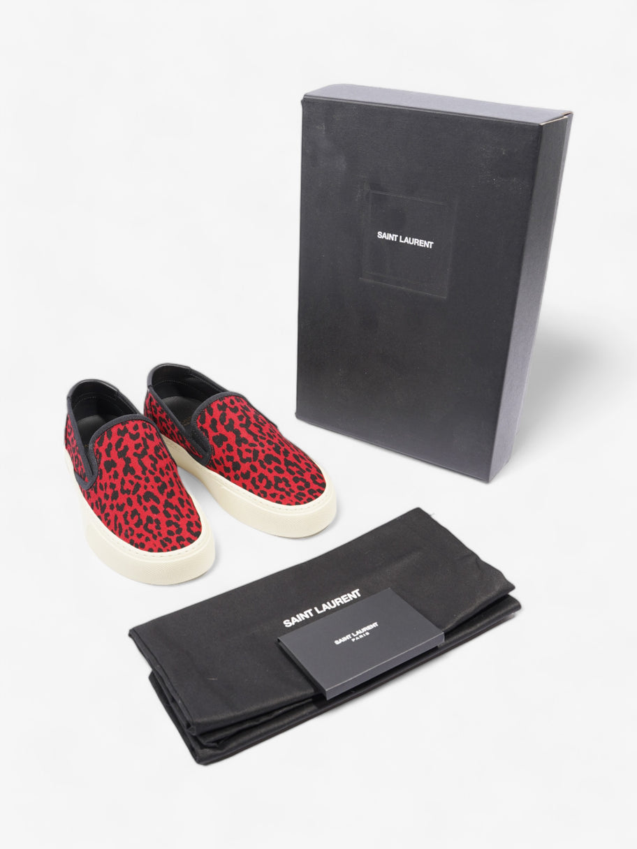 Saint Laurent Slip On Sneaker Red / Black Suede EU 36 UK 3 Image 10