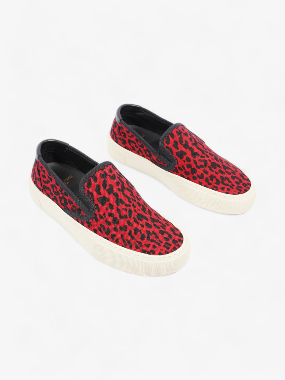 Saint Laurent Slip On Sneaker Red / Black Suede EU 36 UK 3 Image 2