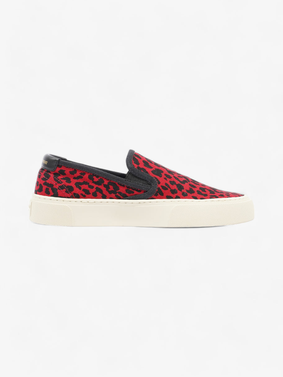 Saint Laurent Slip On Sneaker Red / Black Suede EU 36 UK 3 Image 4