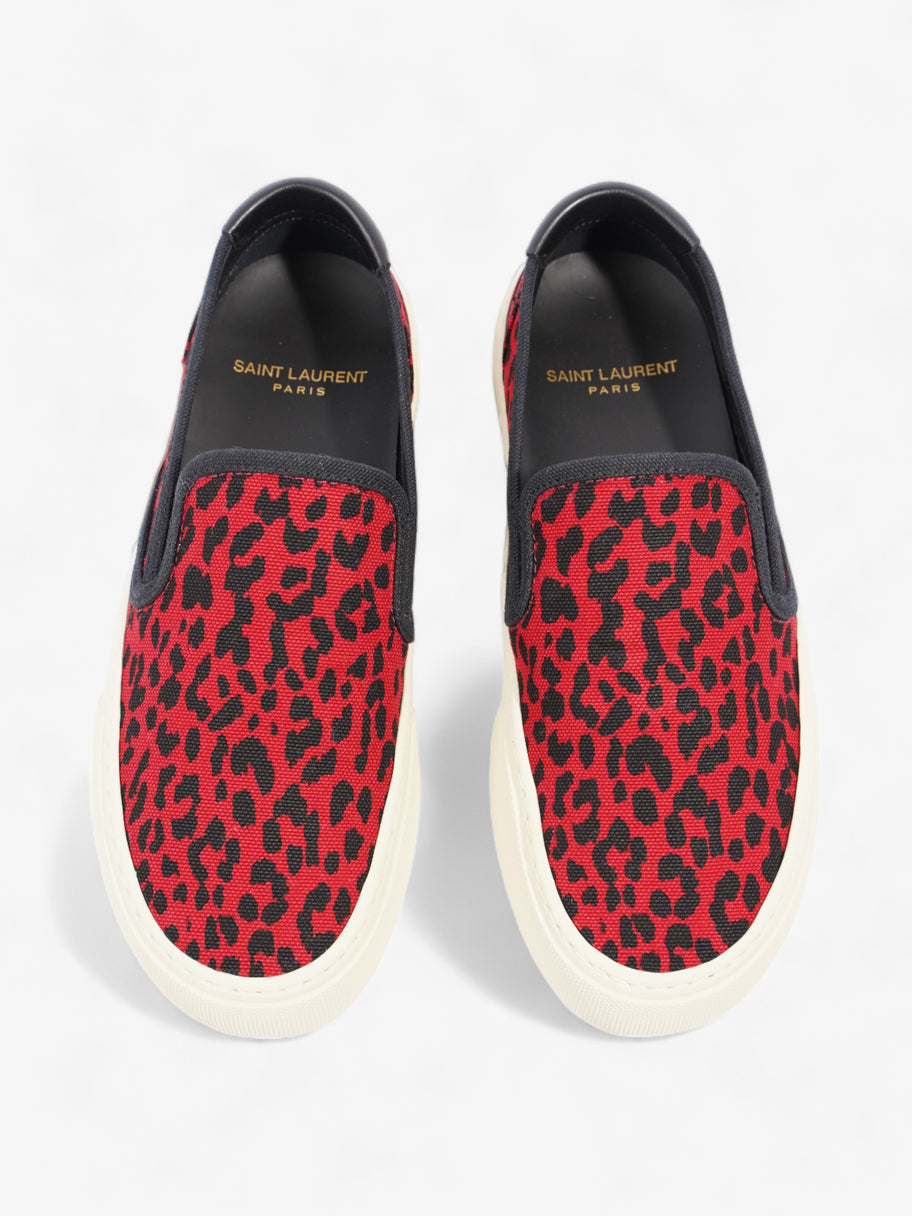 Saint Laurent Slip On Sneaker Red / Black Suede EU 36 UK 3 Image 8