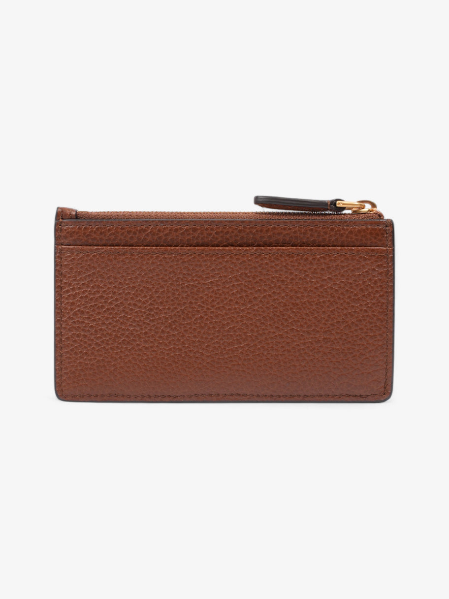 Mulberry Zip Long Card Holder Oak Grained Leather Image 2