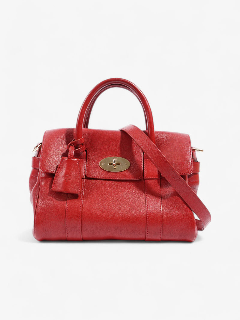  Mulberry Bayswater Satchel Red Grained Leather