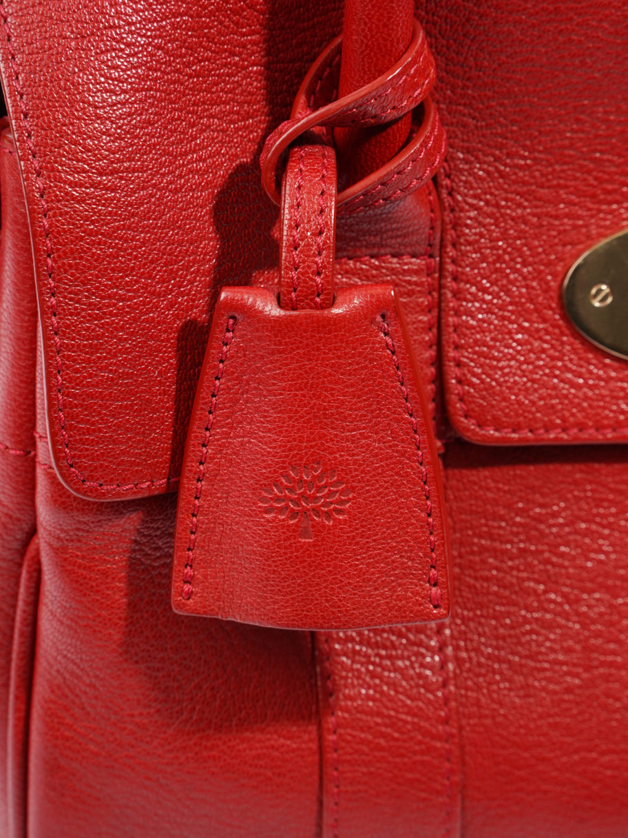 Mulberry Bayswater Satchel Red Grained Leather Image 7