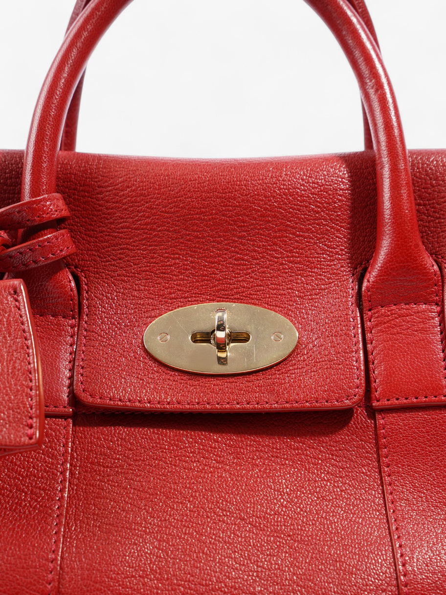 Mulberry Bayswater Satchel Red Grained Leather Image 8