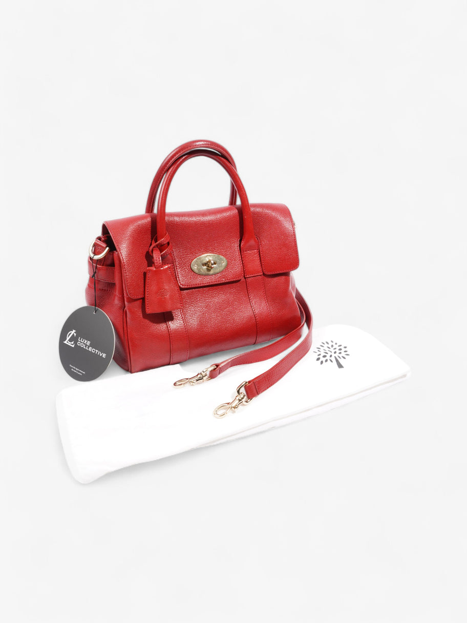 Mulberry Bayswater Satchel Red Grained Leather Image 10