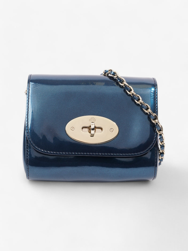  Mulberry Lily Metallic Blue Patent Leather Mini