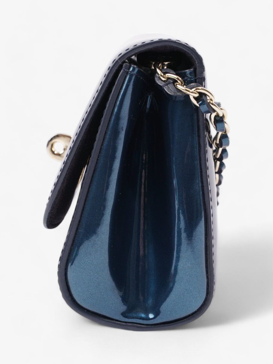 Mulberry Lily Metallic Blue Patent Leather Mini Image 3