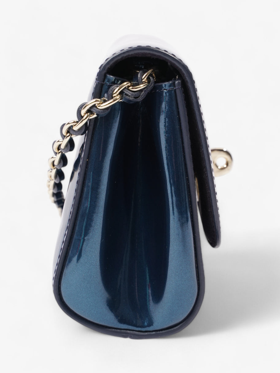 Mulberry Lily Metallic Blue Patent Leather Mini Image 5