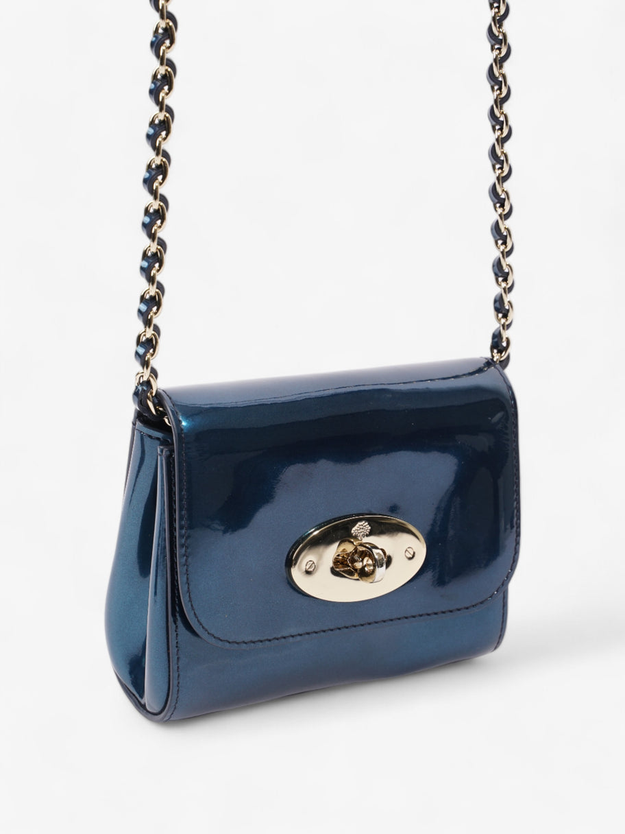 Mulberry Lily Metallic Blue Patent Leather Mini Image 7