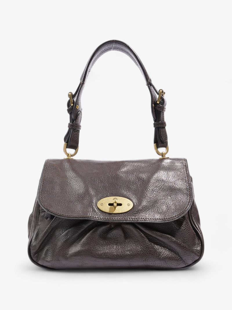  Mulberry Vintage Shoulder Bag Dark Brown Leather