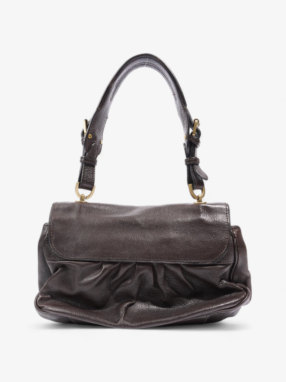 Mulberry Vintage Shoulder Bag Dark Brown Leather Image 4