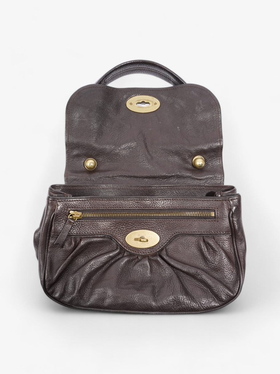 Mulberry Vintage Shoulder Bag Dark Brown Leather Image 7