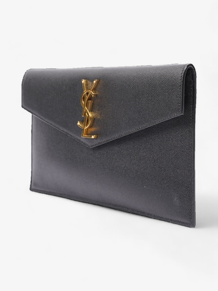 Saint laurent uptown small leather clutch sale